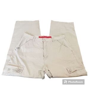 Revolt Khaki Wide Leg Cargo Pants Size 16